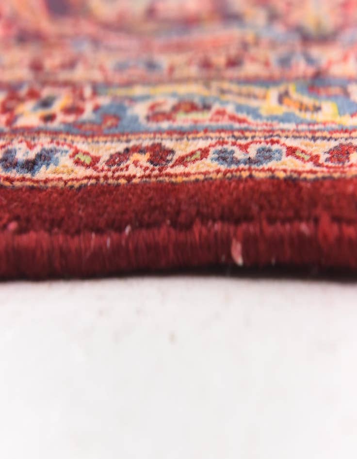 Detail image of  10' x 13'  Hand Knotted Kashan Persian Wool Rug