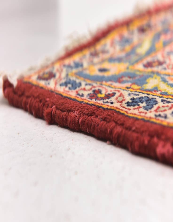 Detail image of  10' x 12' 9  Hand Knotted Kashan Persian Wool Rug