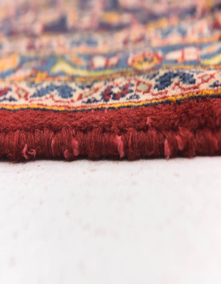 Detail image of  10' x 12' 9  Hand Knotted Kashan Persian Wool Rug