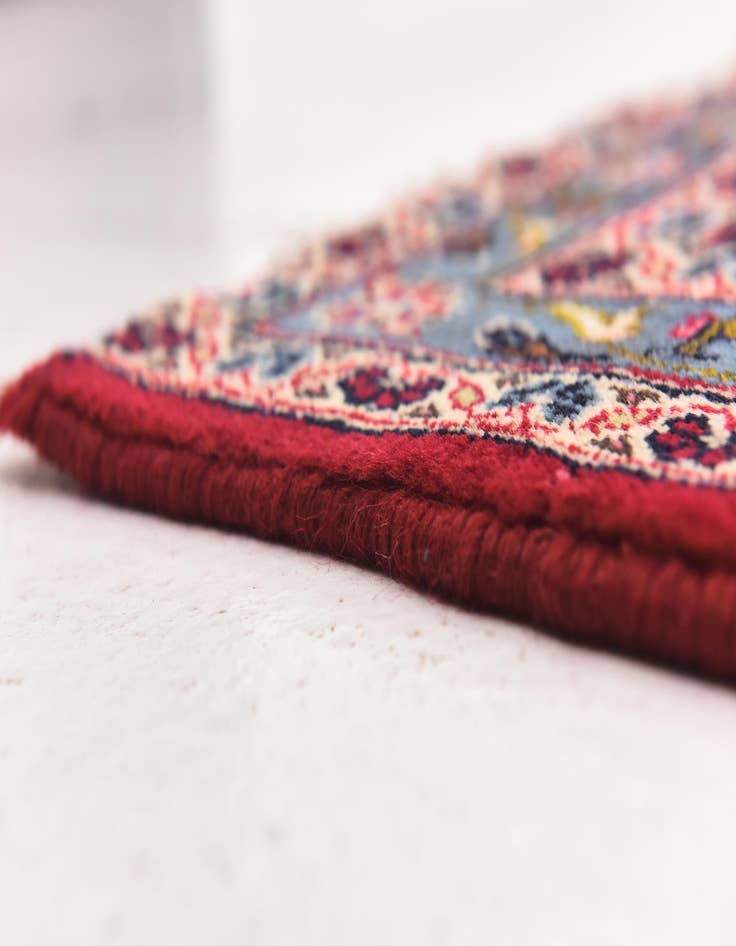 Detail image of  9' 9 x 13' 3  Hand Knotted Kashan Persian Wool Rug