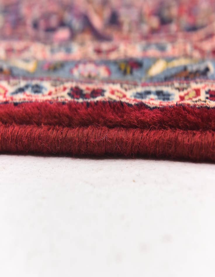 Detail image of  9' 9 x 13' 3  Hand Knotted Kashan Persian Wool Rug