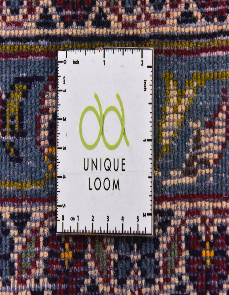 Detail image of  9' 7 x 13'  Hand Knotted Kashan Persian Wool Rug