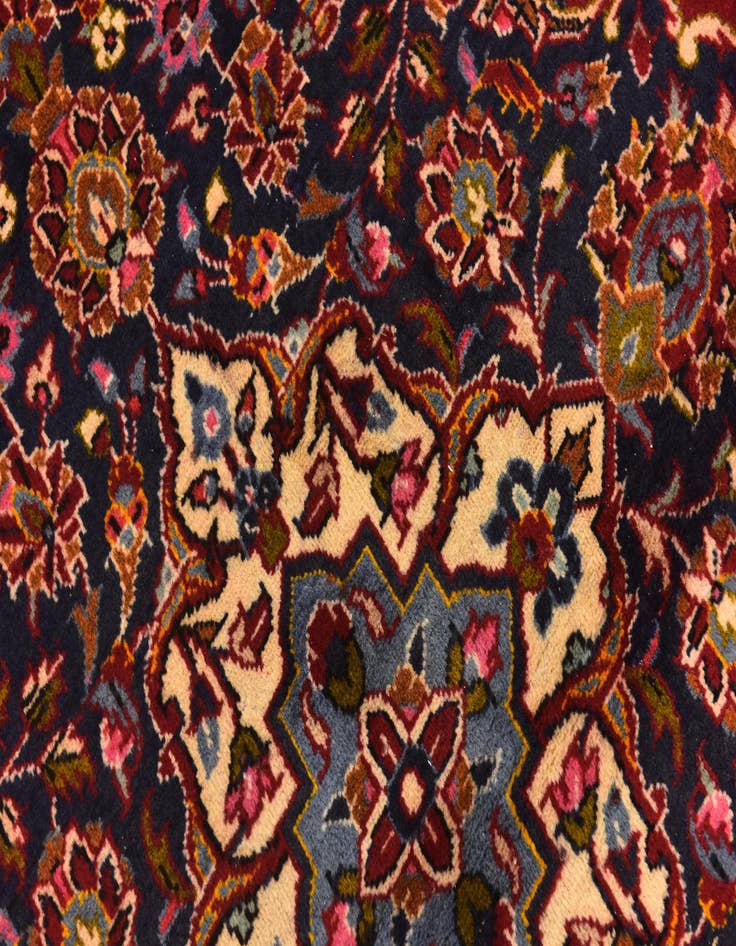 Detail image of  9' 7 x 13' 3  Hand Knotted Kashan Persian Wool Rug