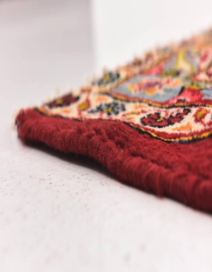 Detail image of  9' 7 x 13' 3  Hand Knotted Kashan Persian Wool Rug