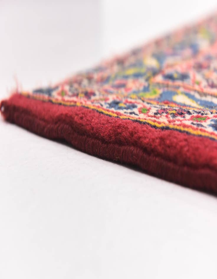 Detail image of  9' 6 x 12' 8  Hand Knotted Kashan Persian Wool Rug