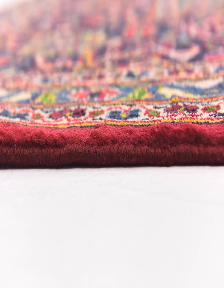 Detail image of  9' 6 x 12' 8  Hand Knotted Kashan Persian Wool Rug