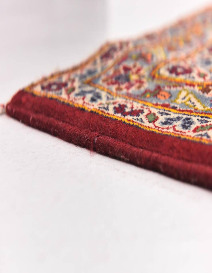 Detail image of  9' 7 x 13' 2  Hand Knotted Kashan Persian Wool Rug