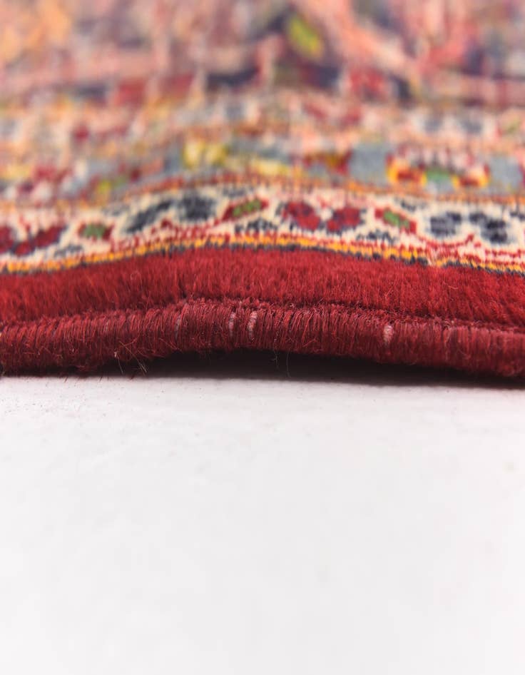 Detail image of  9' 7 x 13' 2  Hand Knotted Kashan Persian Wool Rug