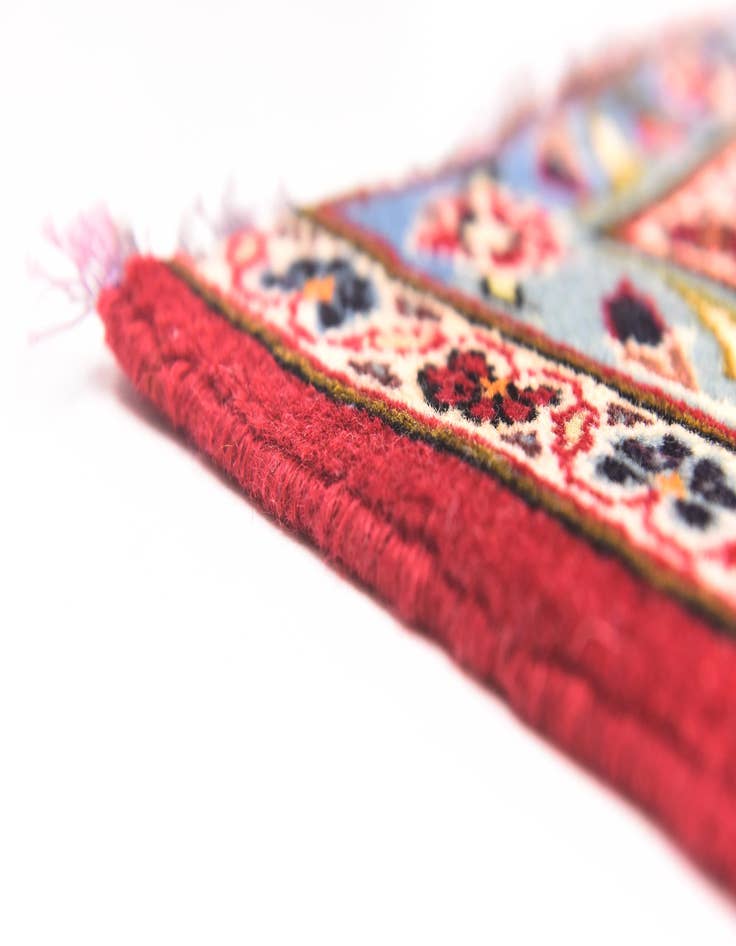 Detail image of  9' 8 x 12' 9  Hand Knotted Kashan Persian Wool Rug