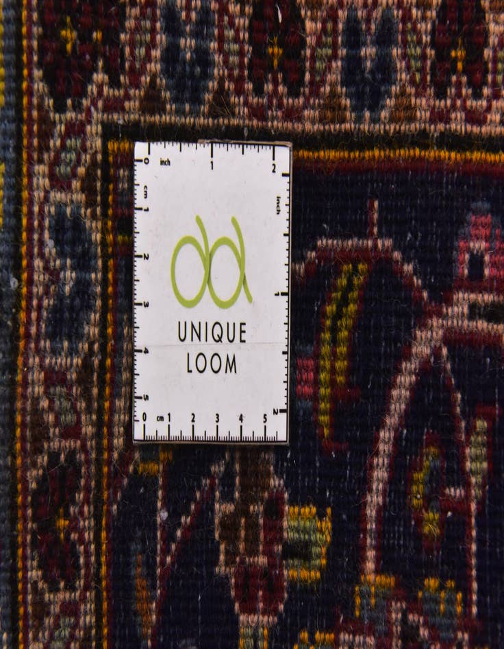 Detail image of  9' 6 x 12' 7  Hand Knotted Kashan Persian Wool Rug