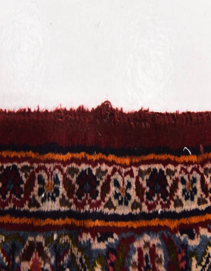 Detail image of  9' 10 x 12' 6  Hand Knotted Kashan Persian Wool Rug