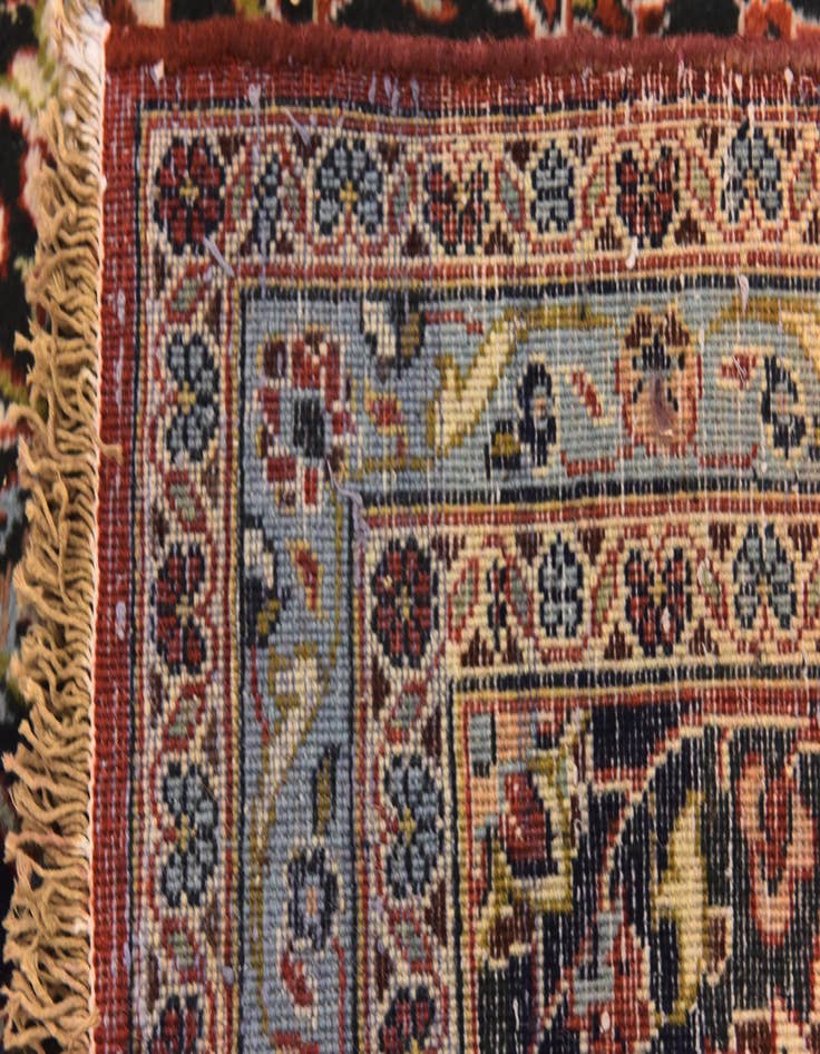 Detail image of  9' 7 x 13' 8  Hand Knotted Kashan Persian Wool Rug