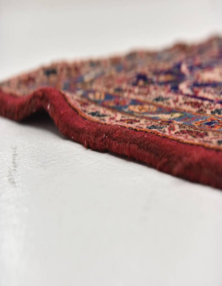 Detail image of  9' 7 x 13'  Hand Knotted Kashan Persian Wool Rug