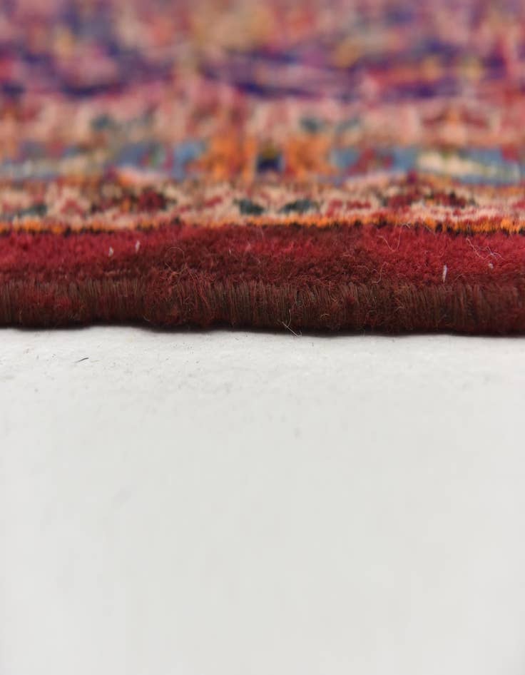 Detail image of  9' 7 x 13'  Hand Knotted Kashan Persian Wool Rug