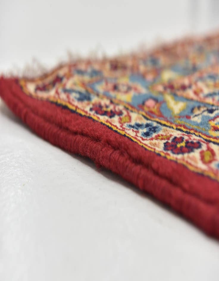 Detail image of  9' 8 x 13' 3  Hand Knotted Kashan Persian Wool Rug