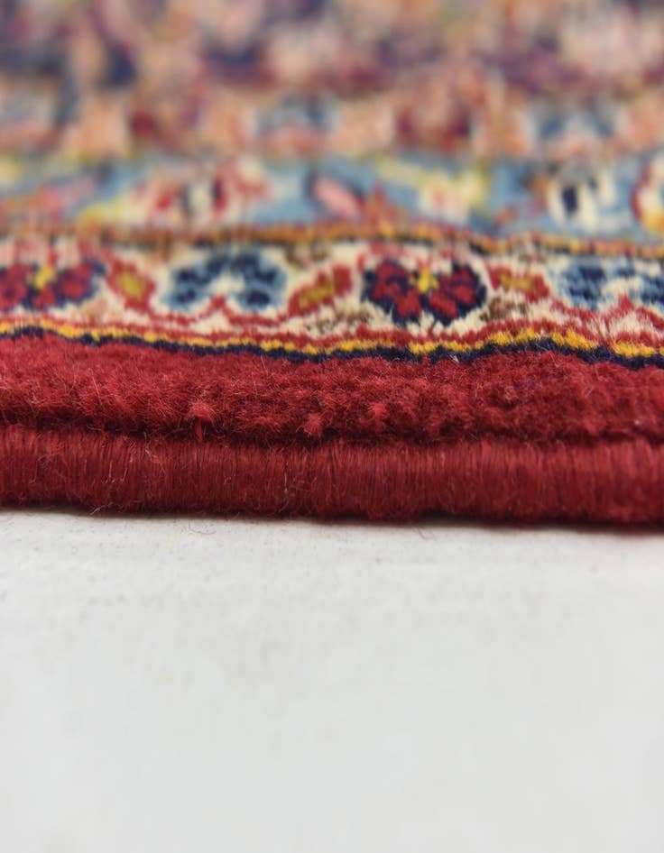 Detail image of  9' 8 x 13' 3  Hand Knotted Kashan Persian Wool Rug