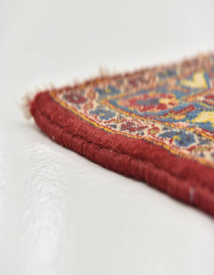 Detail image of  9' 7 x 13' 2  Hand Knotted Kashan Persian Wool Rug