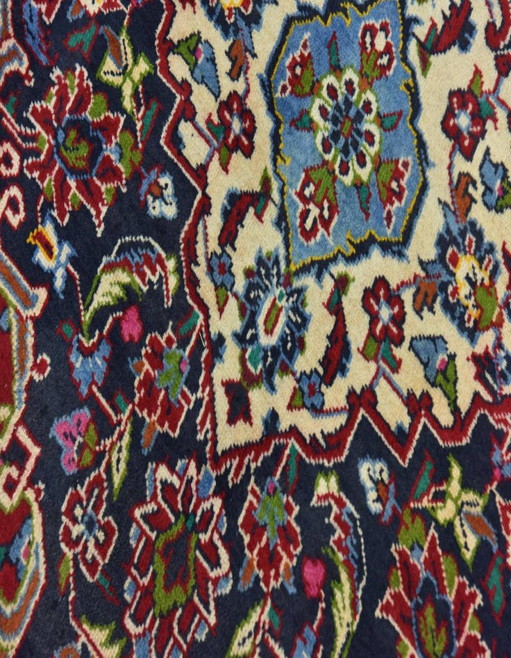 Detail image of  9' 10 x 13' 5  Hand Knotted Kashan Persian Wool Rug