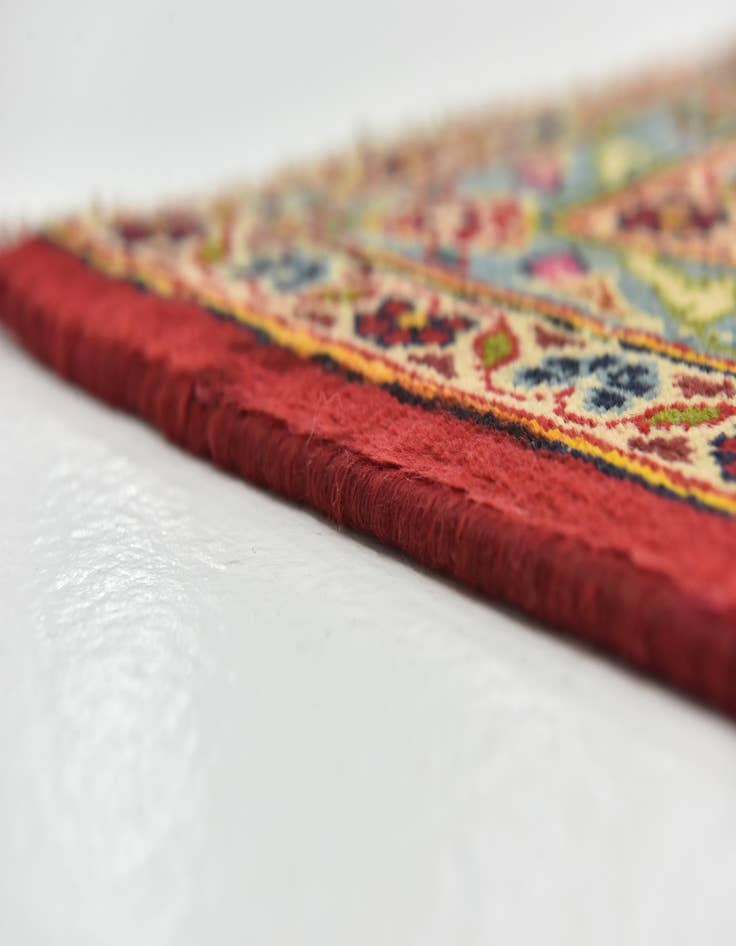 Detail image of  9' 10 x 13' 5  Hand Knotted Kashan Persian Wool Rug