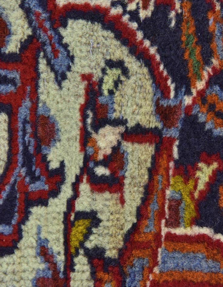 Detail image of  9' 6 x 13' 9  Hand Knotted Kashan Persian Wool Rug