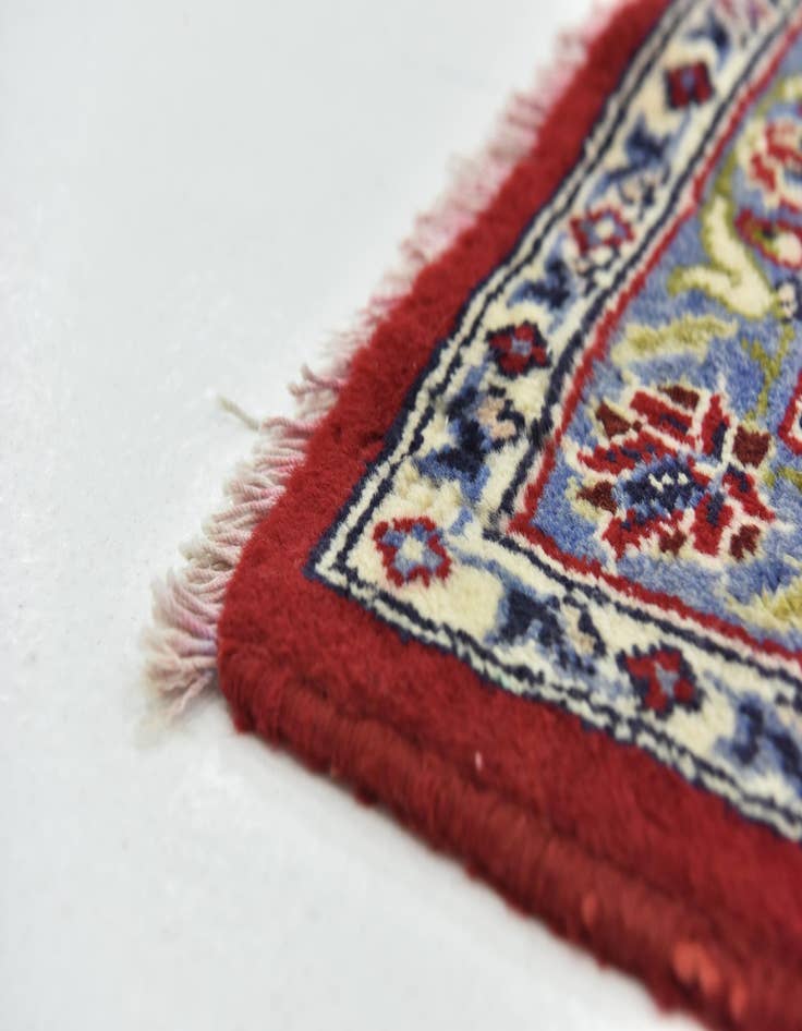 Detail image of  9' 6 x 13' 9  Hand Knotted Kashan Persian Wool Rug
