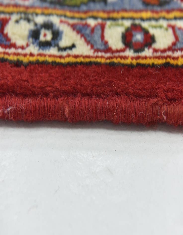 Detail image of  9' 5 x 13'  Hand Knotted Kashan Persian Wool Rug