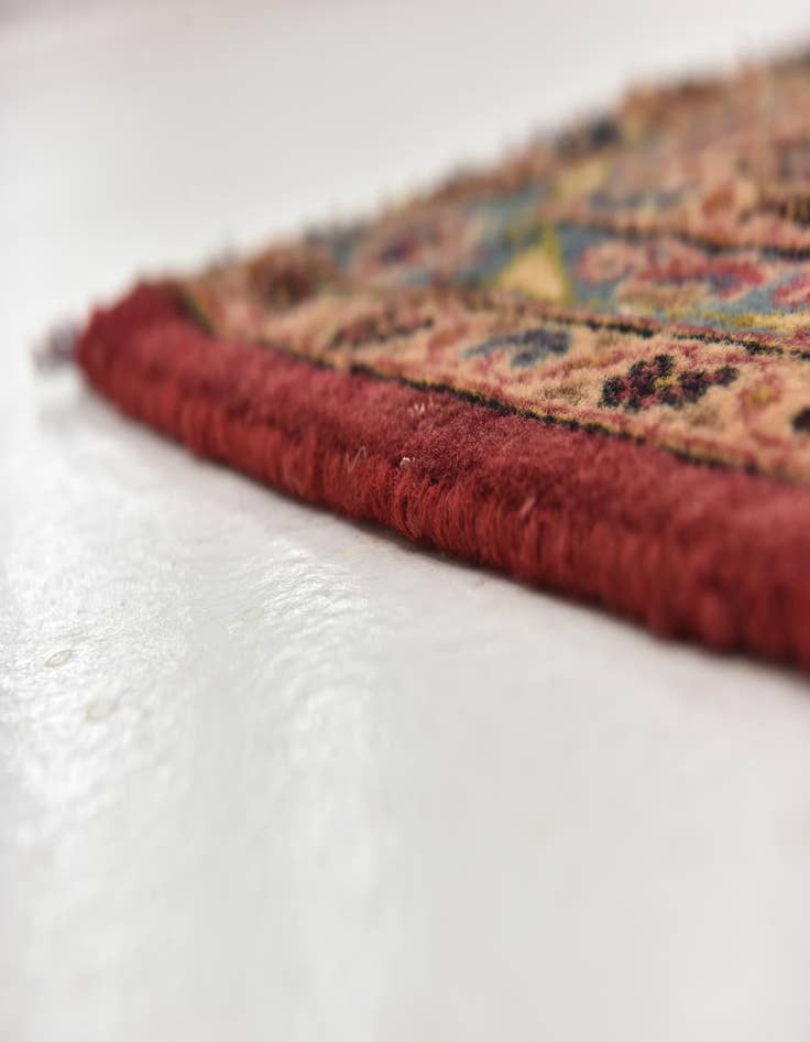 Detail image of  9' 8 x 12' 6  Hand Knotted Kashan Persian Wool Rug