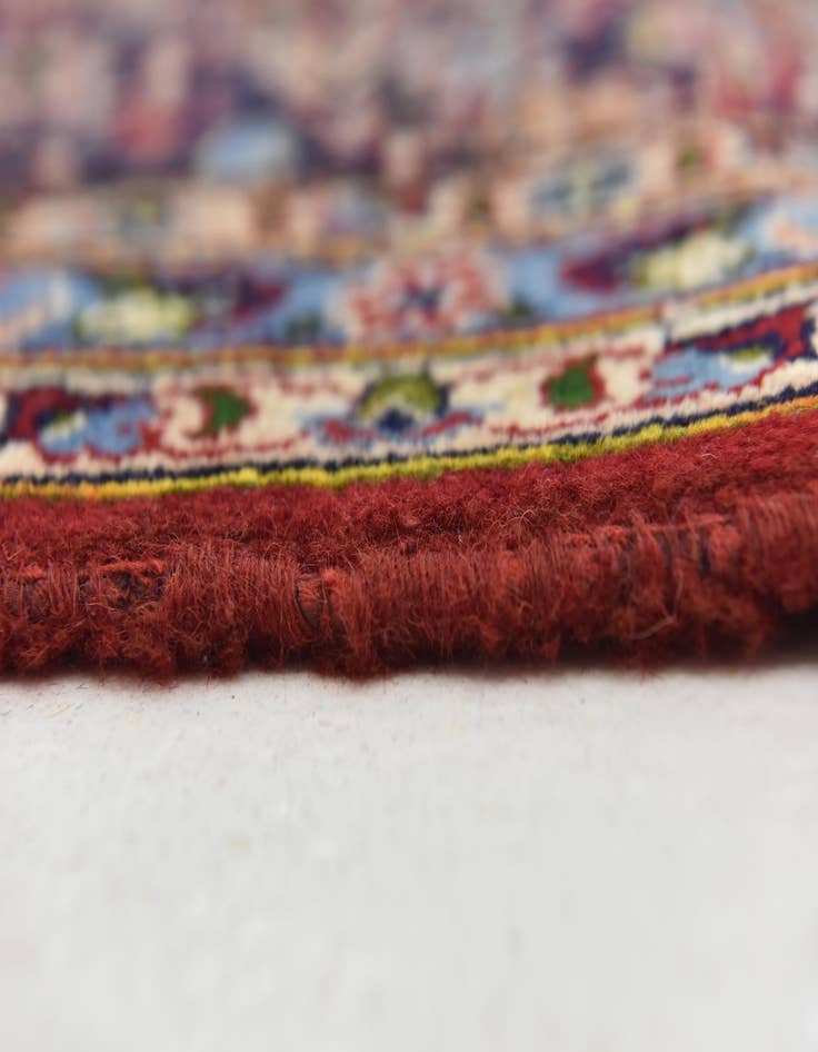 Detail image of  9' 6 x 13'  Hand Knotted Kashan Persian Wool Rug