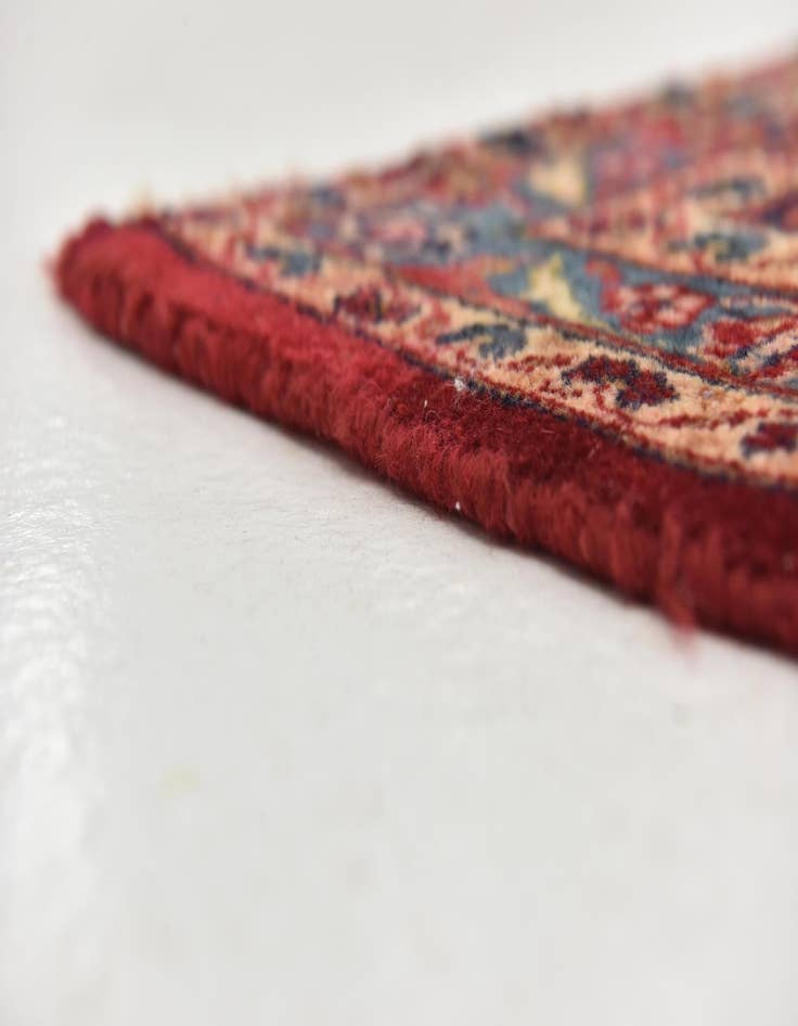 Detail image of  9' 8 x 13' 3  Hand Knotted Kashan Persian Wool Rug