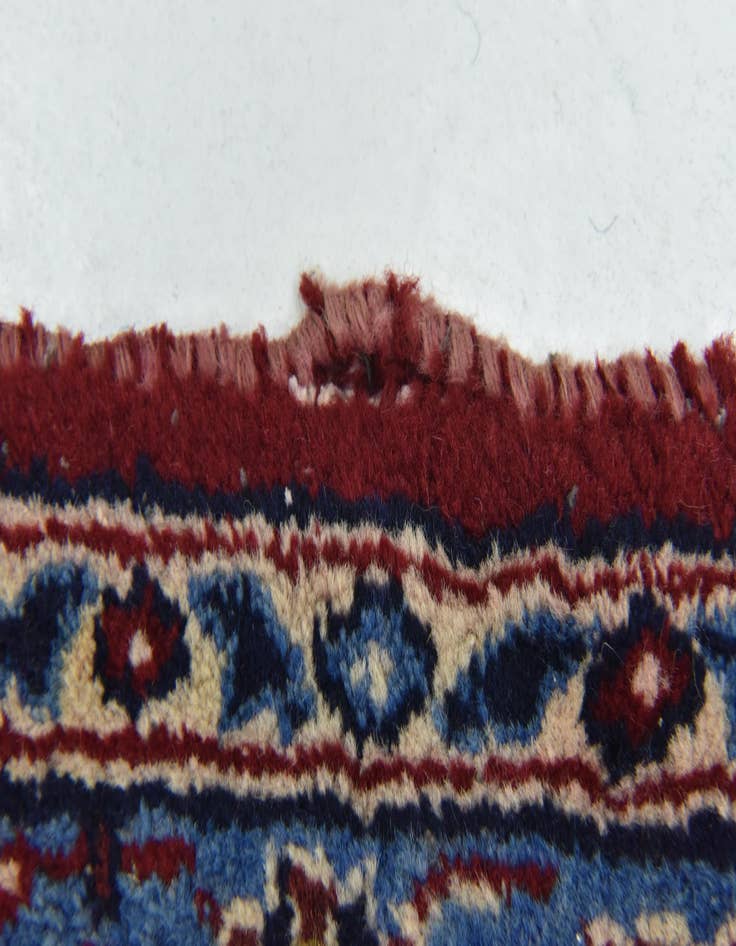 Detail image of  9' 10 x 12' 9  Hand Knotted Kashan Persian Wool Rug