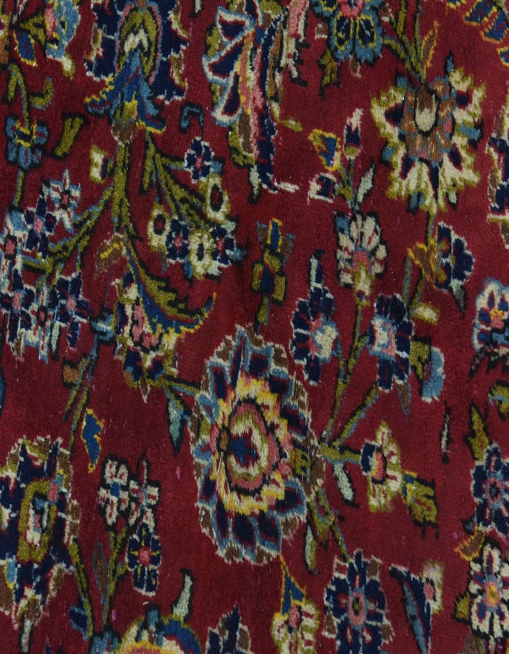 Detail image of  9' 10 x 13' 5  Hand Knotted Kashan Persian Wool Rug