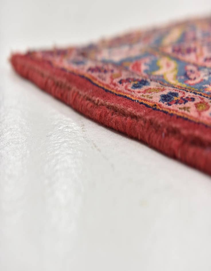 Detail image of  9' 8 x 13' 2  Hand Knotted Kashan Persian Wool Rug