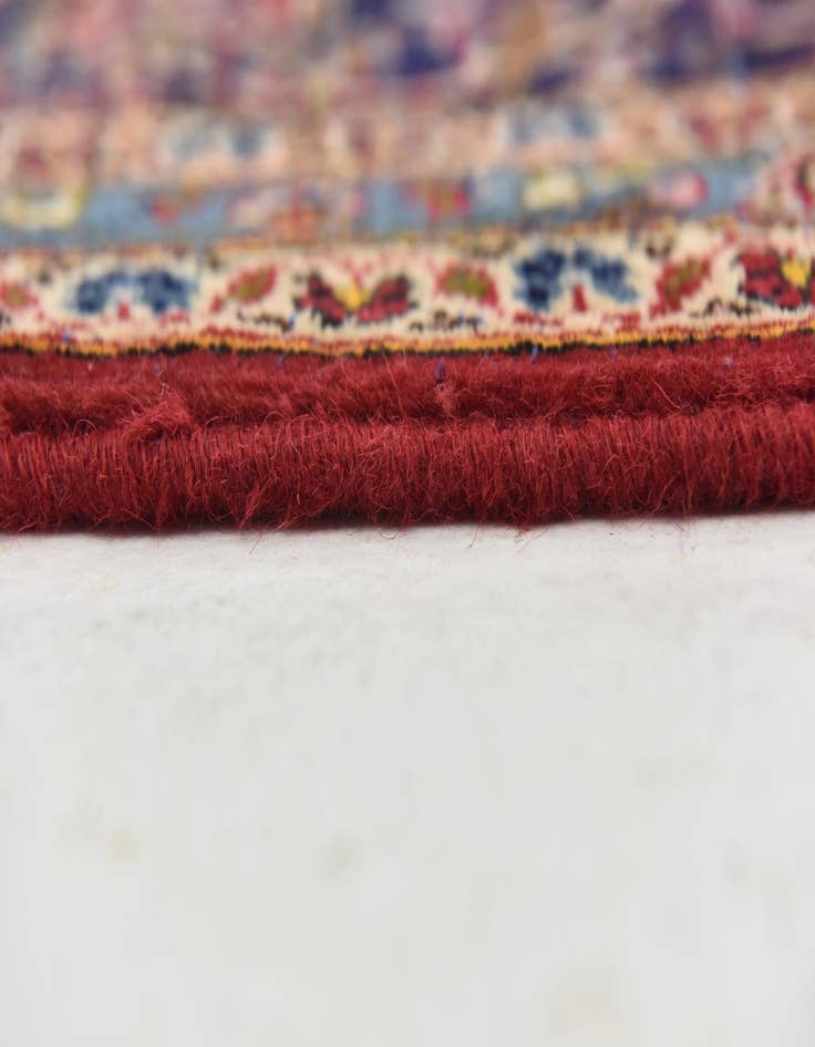 Detail image of  9' 10 x 13'  Hand Knotted Kashan Persian Wool Rug