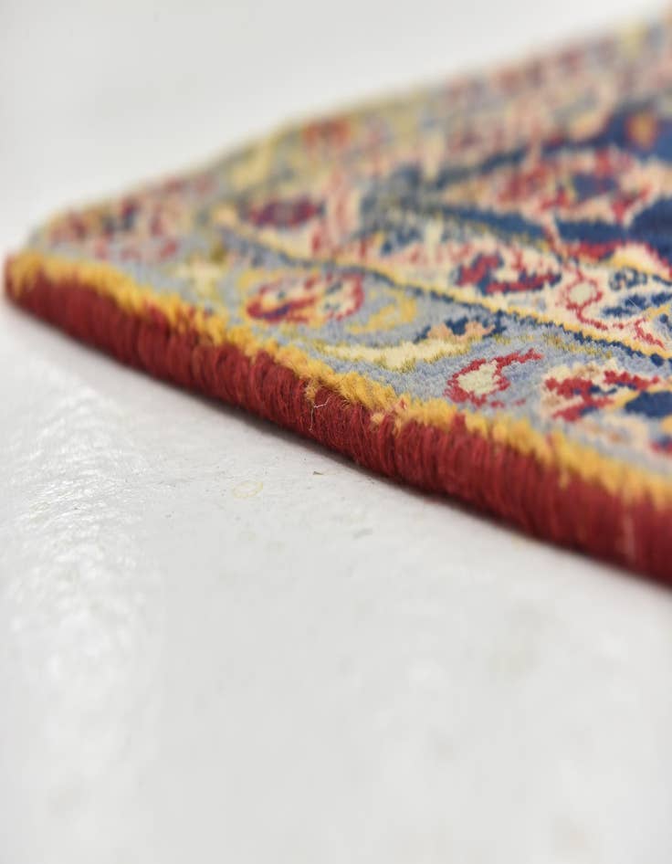 Detail image of  9' 2 x 13'  Hand Knotted Kashan Persian Wool Rug