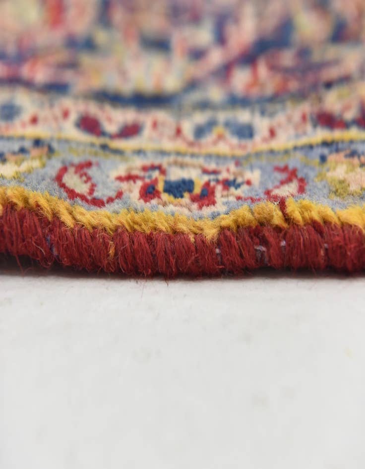 Detail image of  9' 2 x 13'  Hand Knotted Kashan Persian Wool Rug