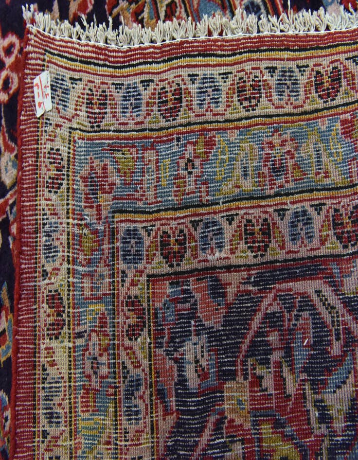Detail image of  9' 8 x 13' 2  Hand Knotted Kashan Persian Wool Rug