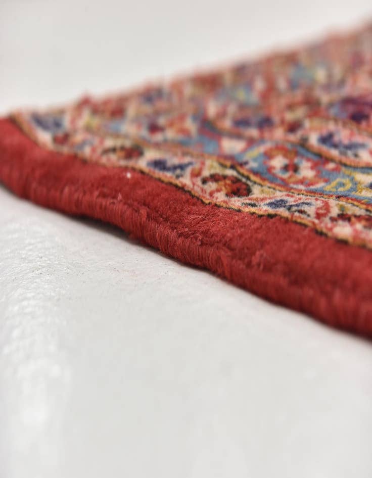 Detail image of  9' 8 x 13' 2  Hand Knotted Kashan Persian Wool Rug