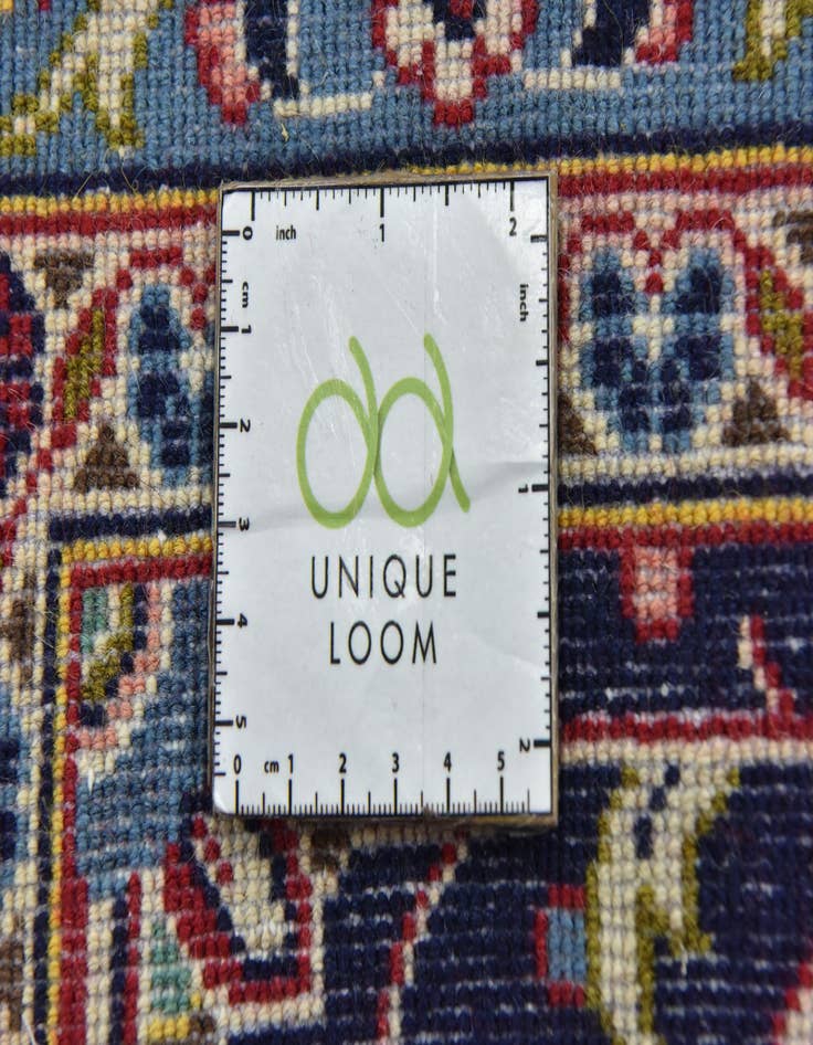 Detail image of  9' 5 x 13' 8  Hand Knotted Kashan Persian Wool Rug