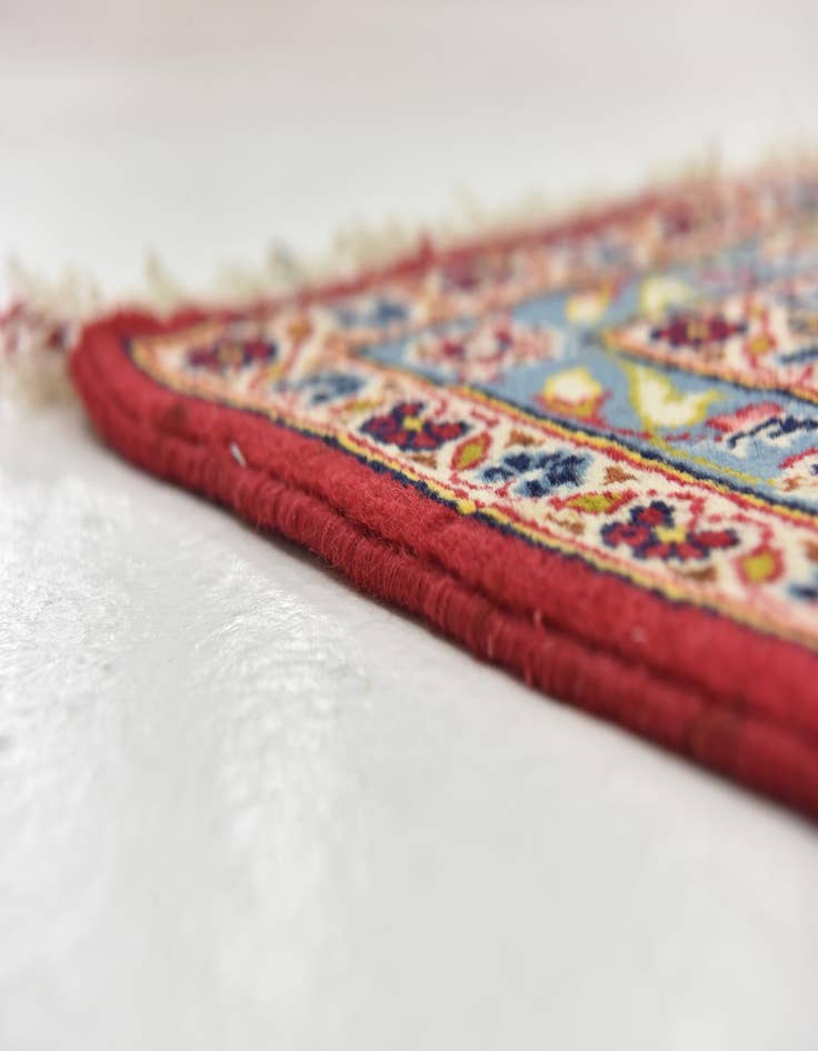 Detail image of  9' 5 x 13' 8  Hand Knotted Kashan Persian Wool Rug