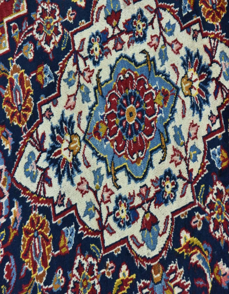 Detail image of  9' 4 x 13' 5  Hand Knotted Kashan Persian Wool Rug