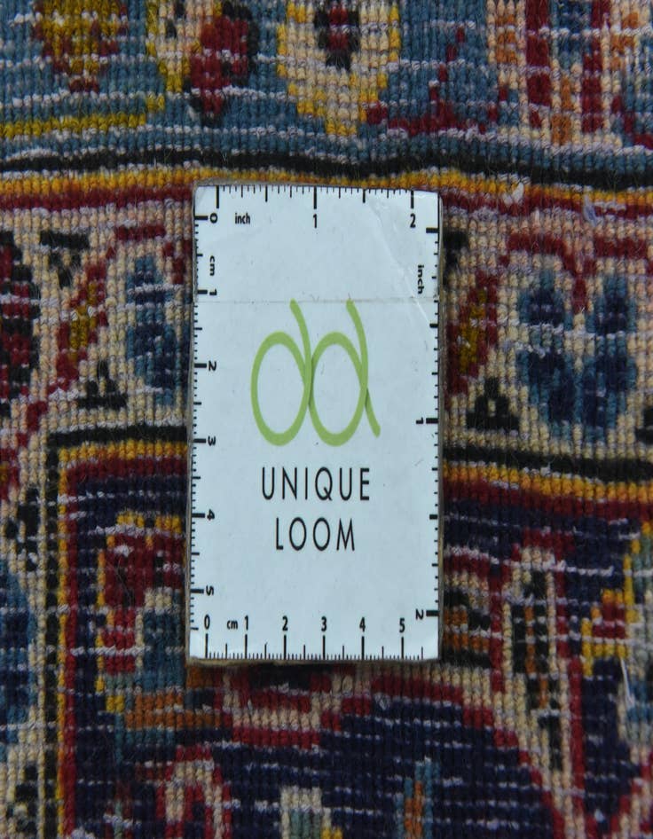 Detail image of  9' 9 x 13'  Hand Knotted Kashan Persian Wool Rug