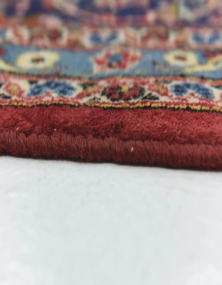 Detail image of  9' 9 x 13'  Hand Knotted Kashan Persian Wool Rug