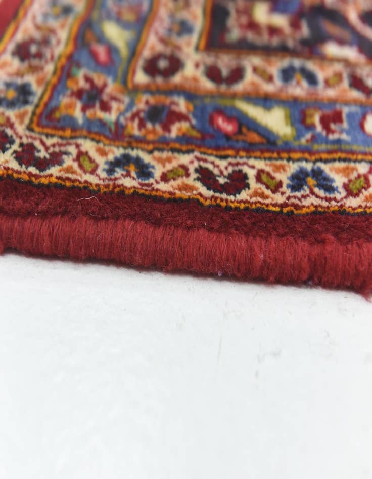 Detail image of  9' 6 x 13' 4  Hand Knotted Kashan Persian Wool Rug