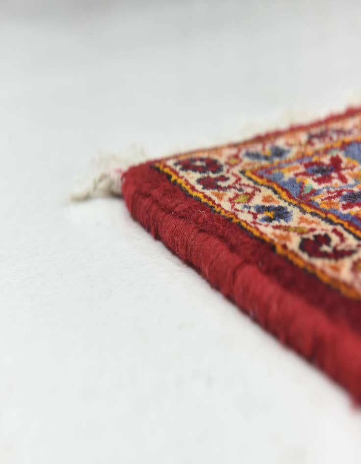 Detail image of  9' 6 x 13' 4  Hand Knotted Kashan Persian Wool Rug