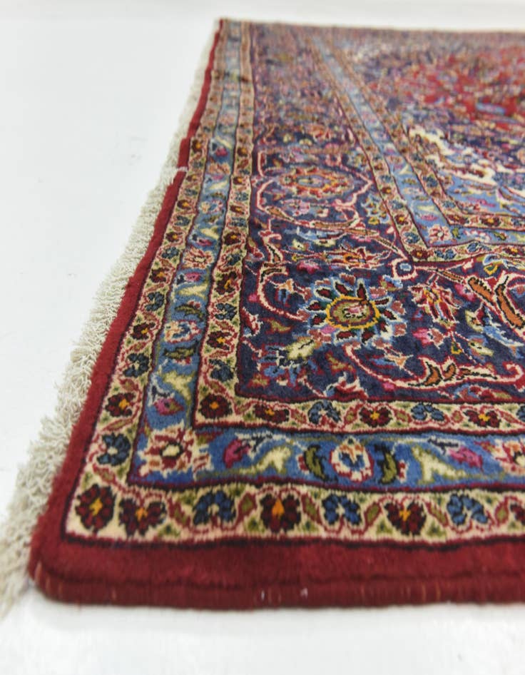 Detail image of  9' 7 x 13' 4  Hand Knotted Kashan Persian Wool Rug