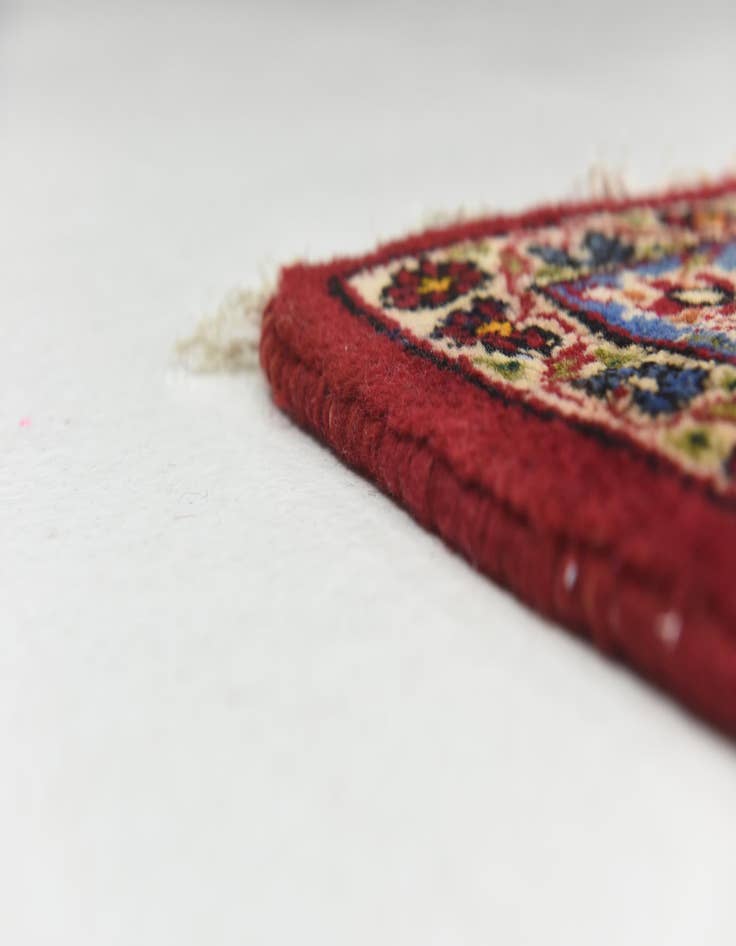 Detail image of  9' 7 x 13' 4  Hand Knotted Kashan Persian Wool Rug