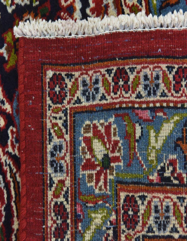 Detail image of  9' 8 x 12' 7  Hand Knotted Kashan Persian Wool Rug