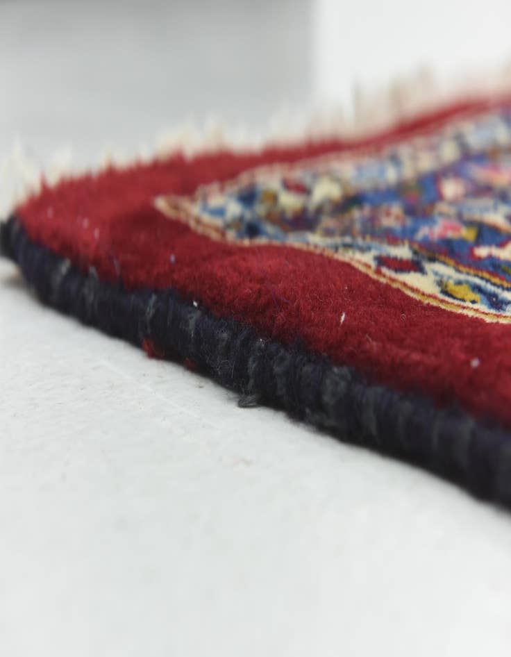 Detail image of  9' 10 x 12' 10  Hand Knotted Kashan Persian Wool Rug