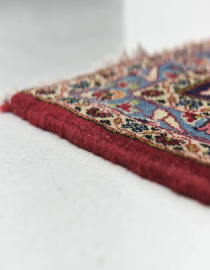 Detail image of  9' 8 x 12' 9  Hand Knotted Kashan Persian Wool Rug