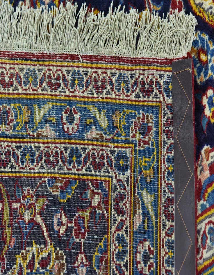 Detail image of  9' 10 x 13' 2  Hand Knotted Kashan Persian Wool Rug